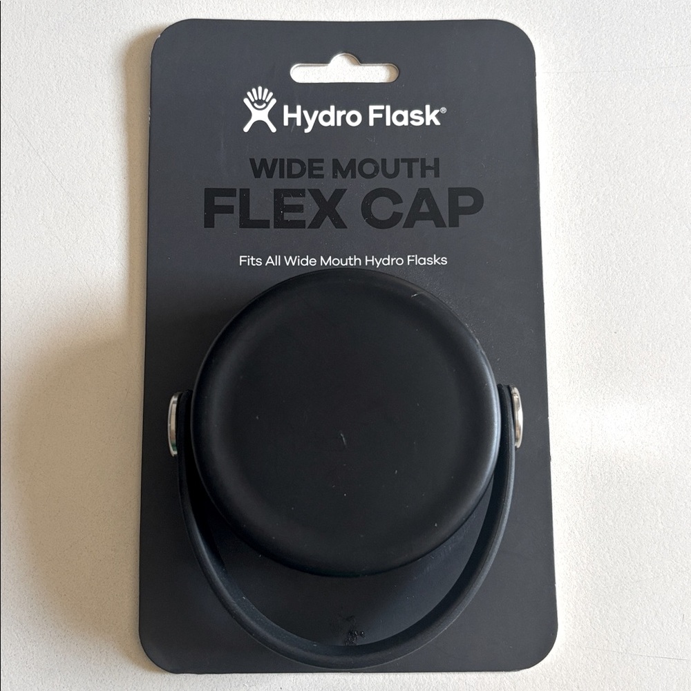 Hydro Flask Wide Mouth Flex Cap-black - NWT